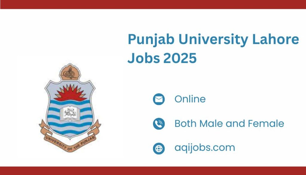 Punjab University Lahore Jobs 2025
