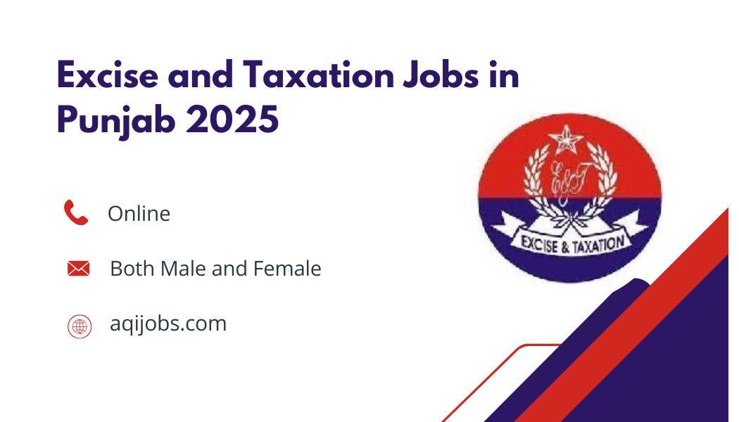 Excise and Taxation Jobs in Punjab 2025