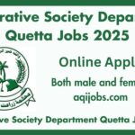 Cooperative Society Department Quetta Jobs 2025