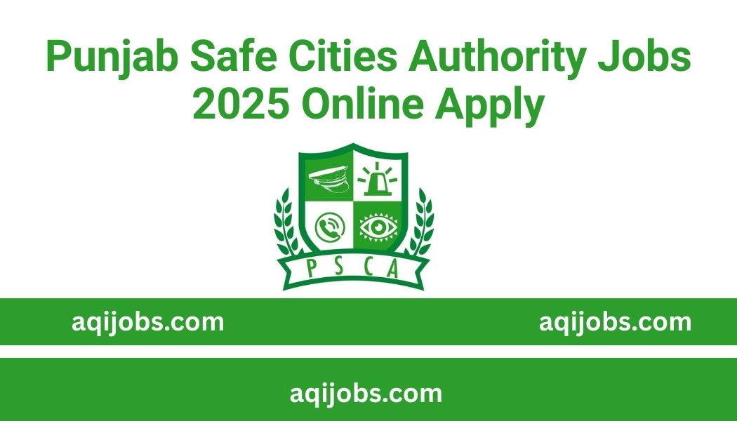 Punjab Safe Cities Authority Jobs 2025 Online Apply